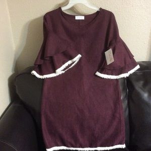 Juniors Pink Lily Dress Small